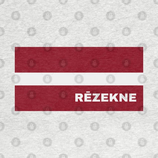 Rēzekne City in Latvian Flag by aybe7elf